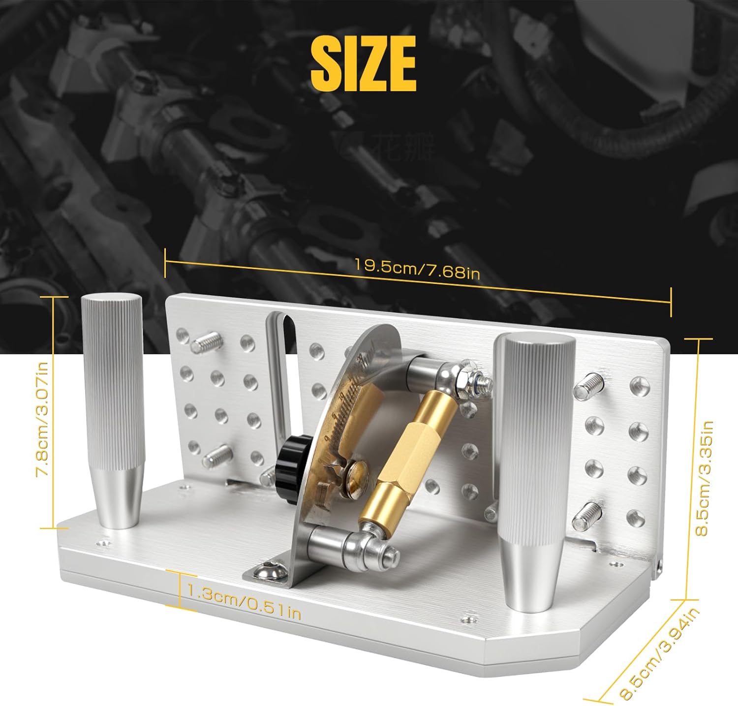 7-3/4’’Belt Grinder Knife Jig with Adjustable Sharpening Locator Angle Adjustable -5° to 25° Dual Press Plates Knife Making Angle Guide for Belt Sander