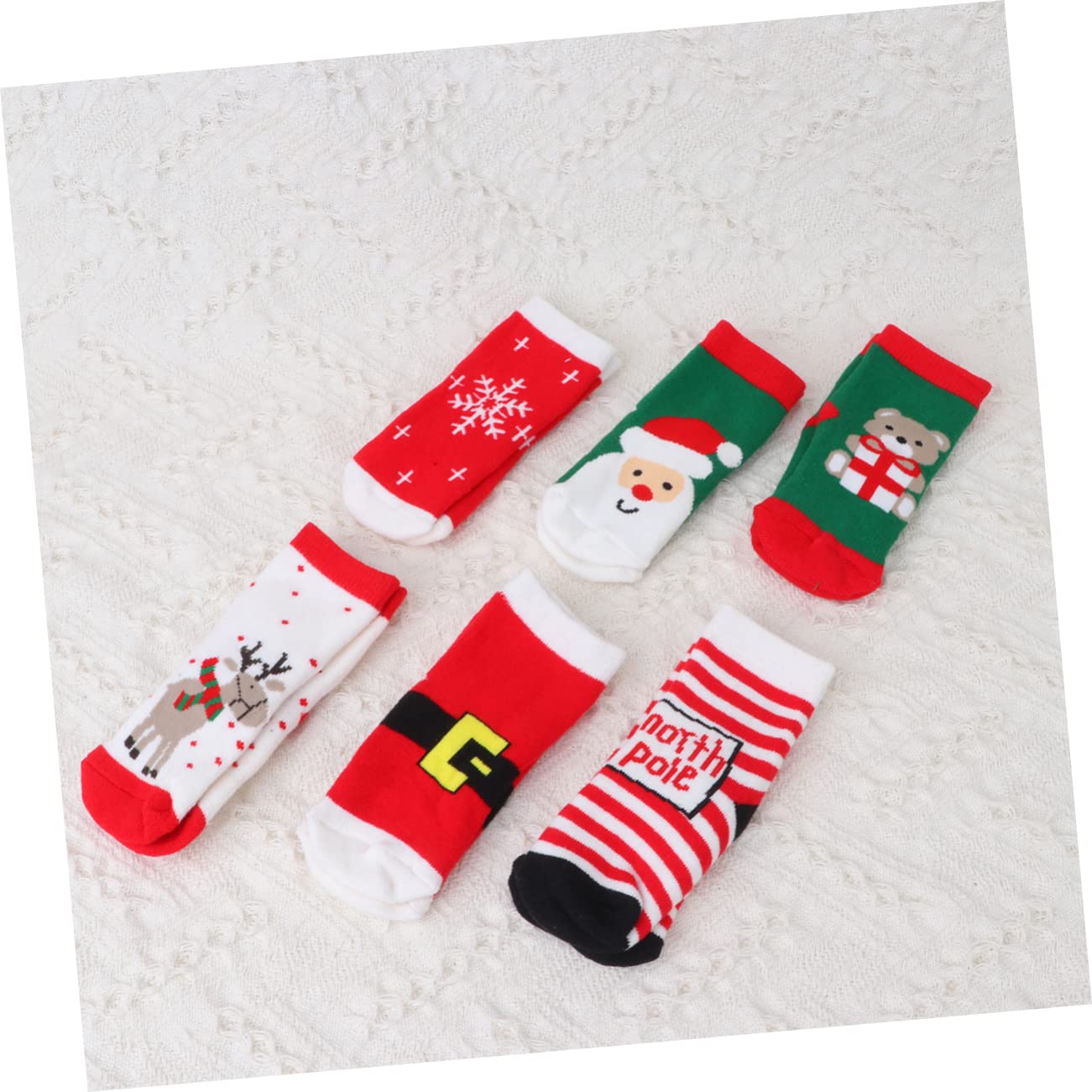 Kisangel 12 Paare Weihnachtsfeier Baby- für Jungen Weihnachts- -Socke Weihnachtsmotiv für Gemeinde Weihnachten Kind