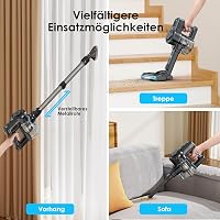 Oraimo 160W Vezeték Nélküli Porszívó Kivehető Akkumulátorral, 35 Perces Üzemidő, 6 az 1-ben Kézi Porszívó, Önálló Állvány, Kemény Padlóra és 7