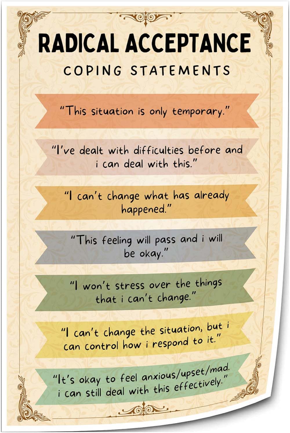 Radical Acceptance Poster Review: Chic Mental Health Decor