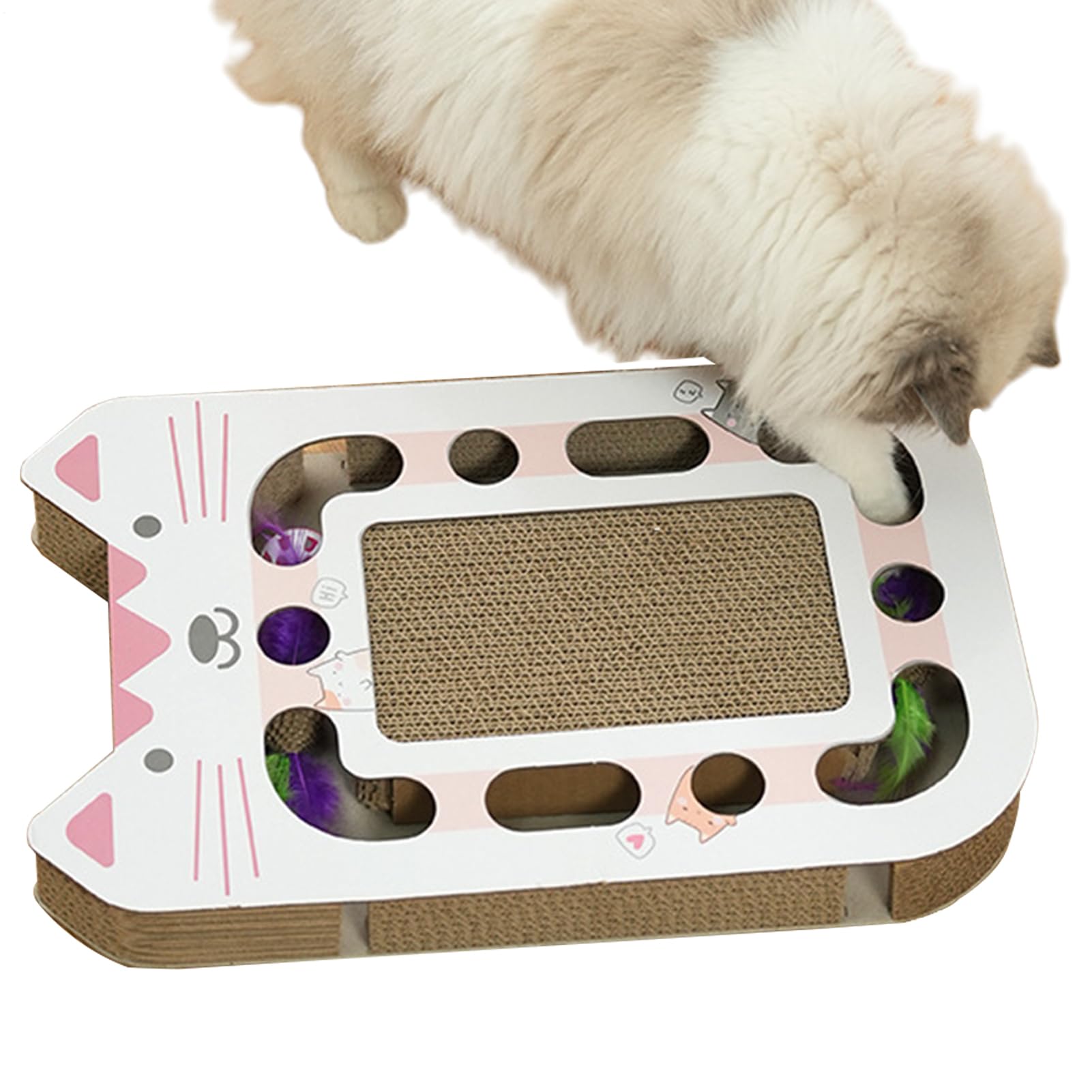 Gratteur de chat interactif pour protéger le canapé et amuser votre animal au salon