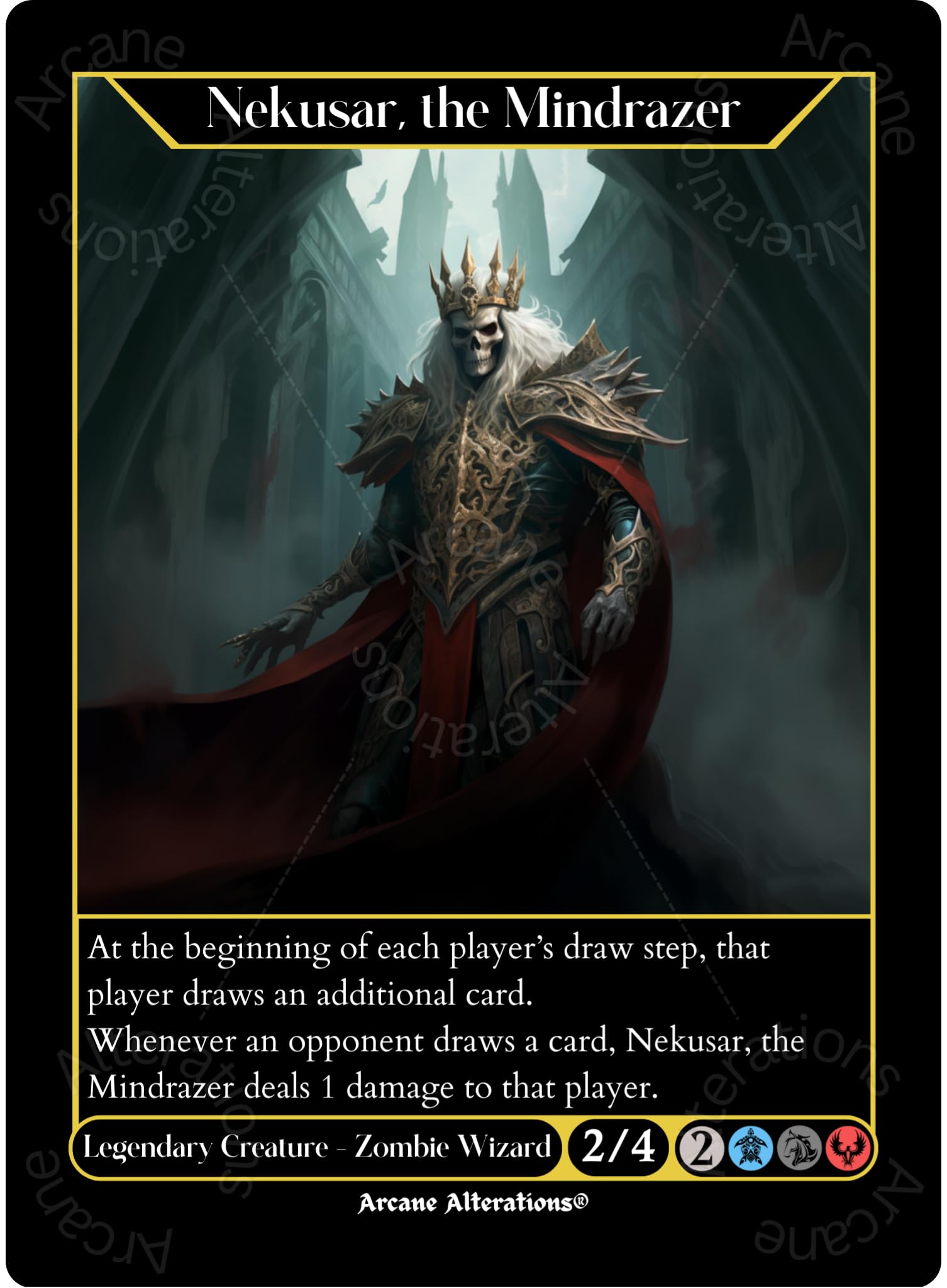 Amazon.com: Nekusar, The Mindrazer Altered Art Custom Proxy Cards
