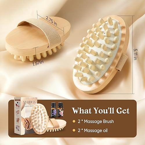 Miniatura 6 de 2 paquetes de herramientas de masaje de terapia de madera, cepillo manual de masaje meridiano para esculpir el cuerpo, herramientas de terapia de