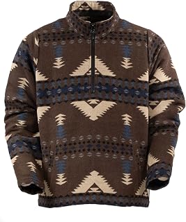 OUTBACK TRADING Men's Charlie Warm Outdoor Casual Active Long-Sleeve Zip Henley with Hip Pockets