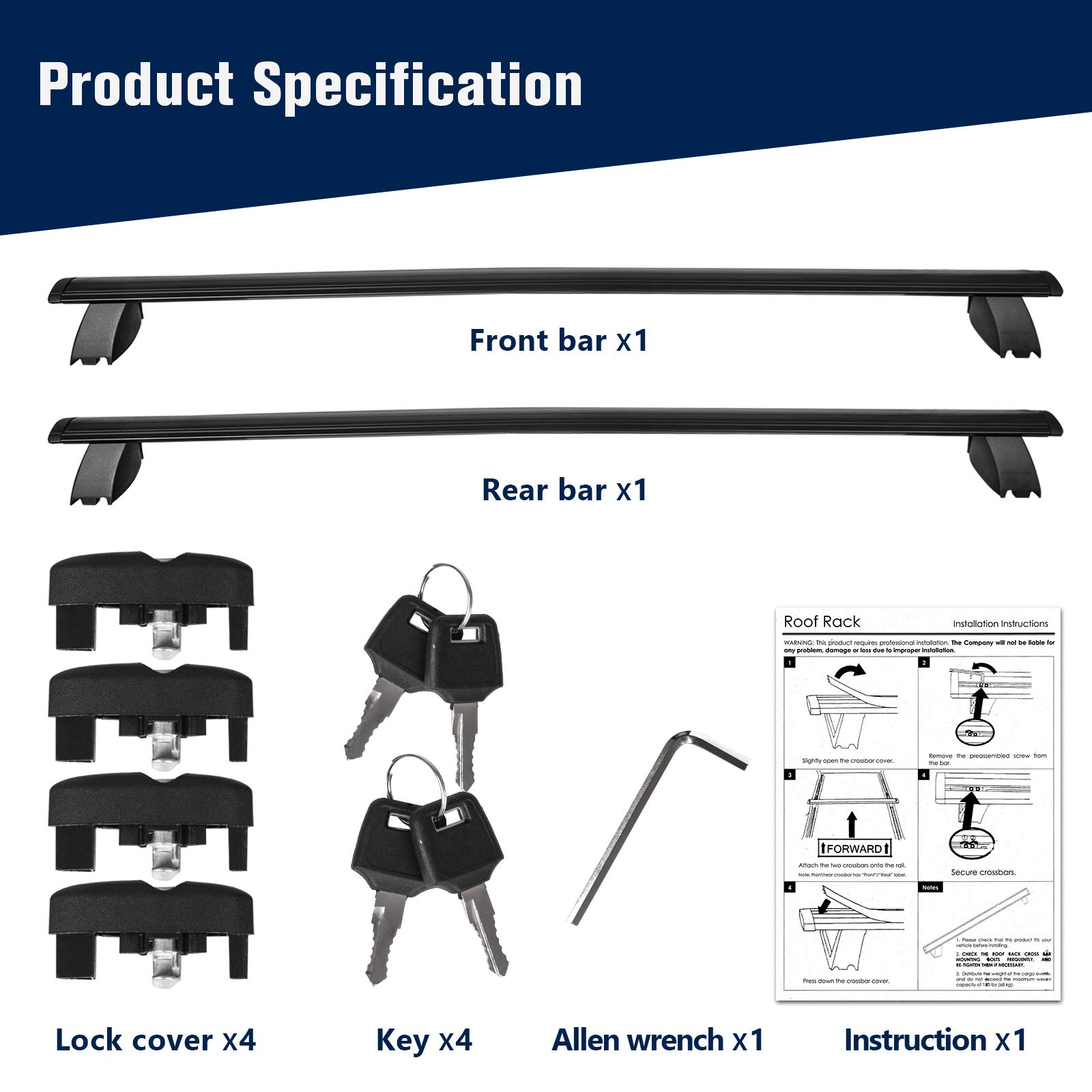 Buy WUMINGLU Roof Rack Crossbars Compatible for 20112021 Jeep Grand