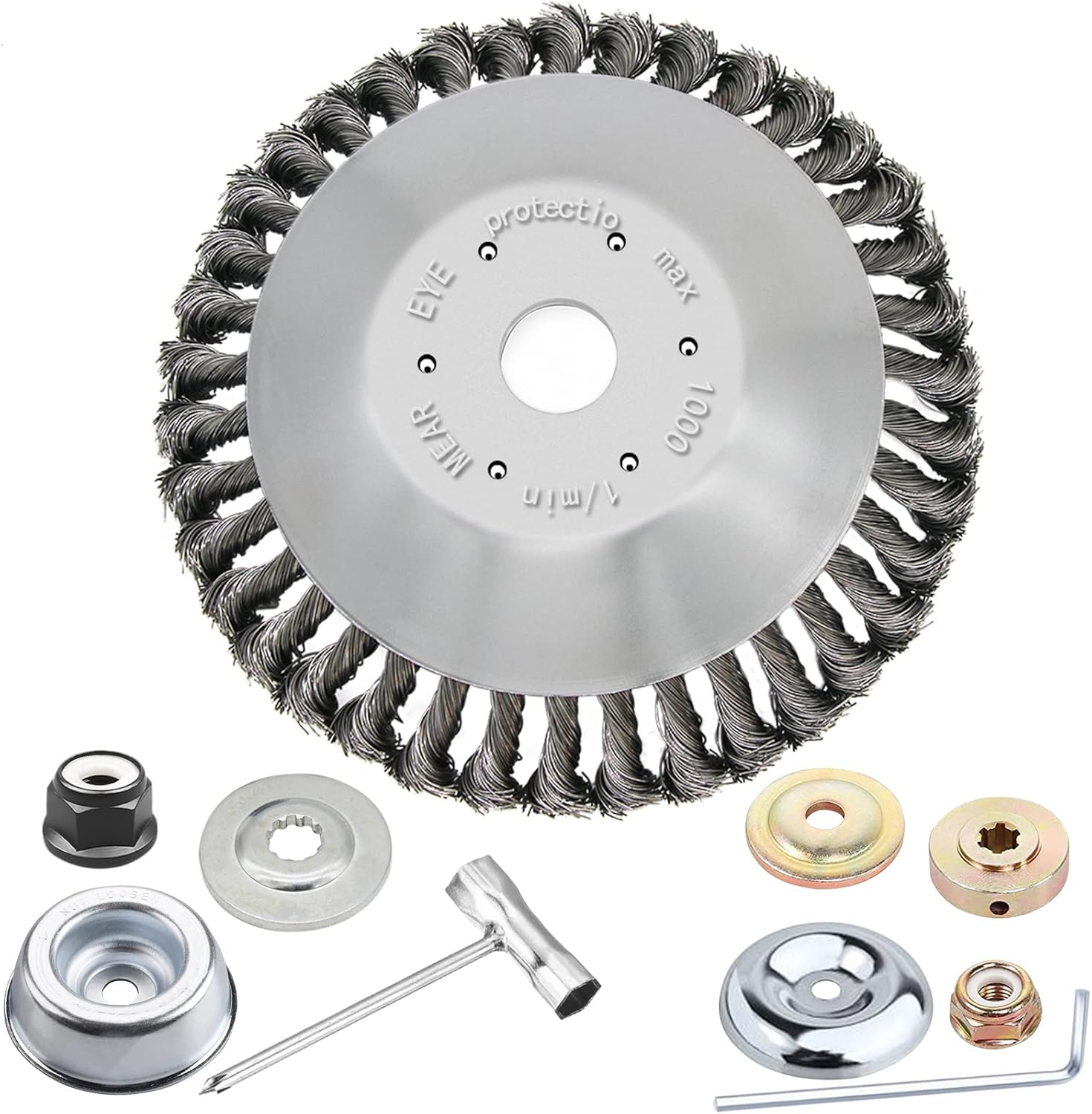 Cokacot 8inch Rotary Steel Wire Trimmer Head Upgraded Heavy