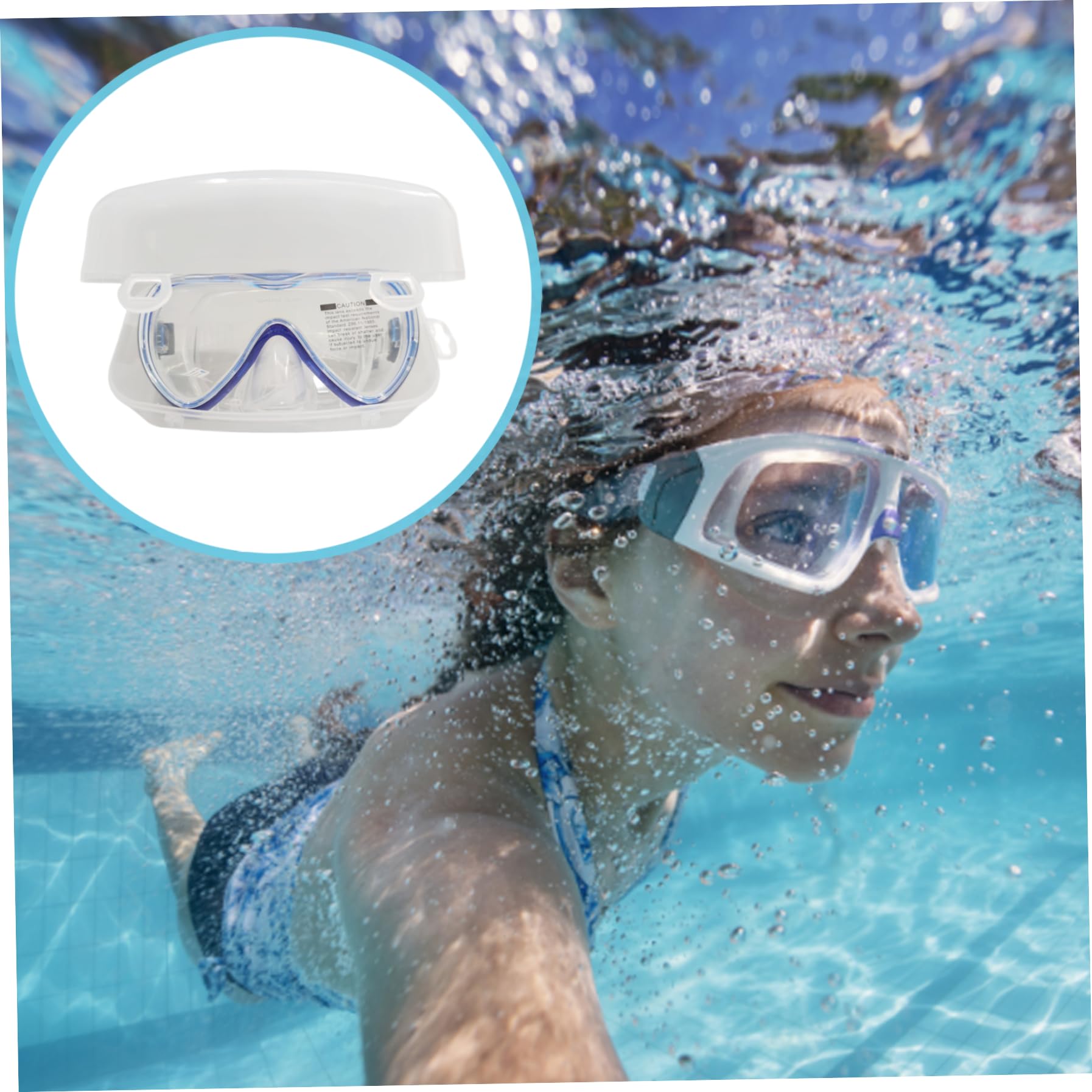 3Pcs Dive Face Mask Case Mask Box Dustproof Diving Snorkel Case Swimming Goggle Case Gift for Adult Kid