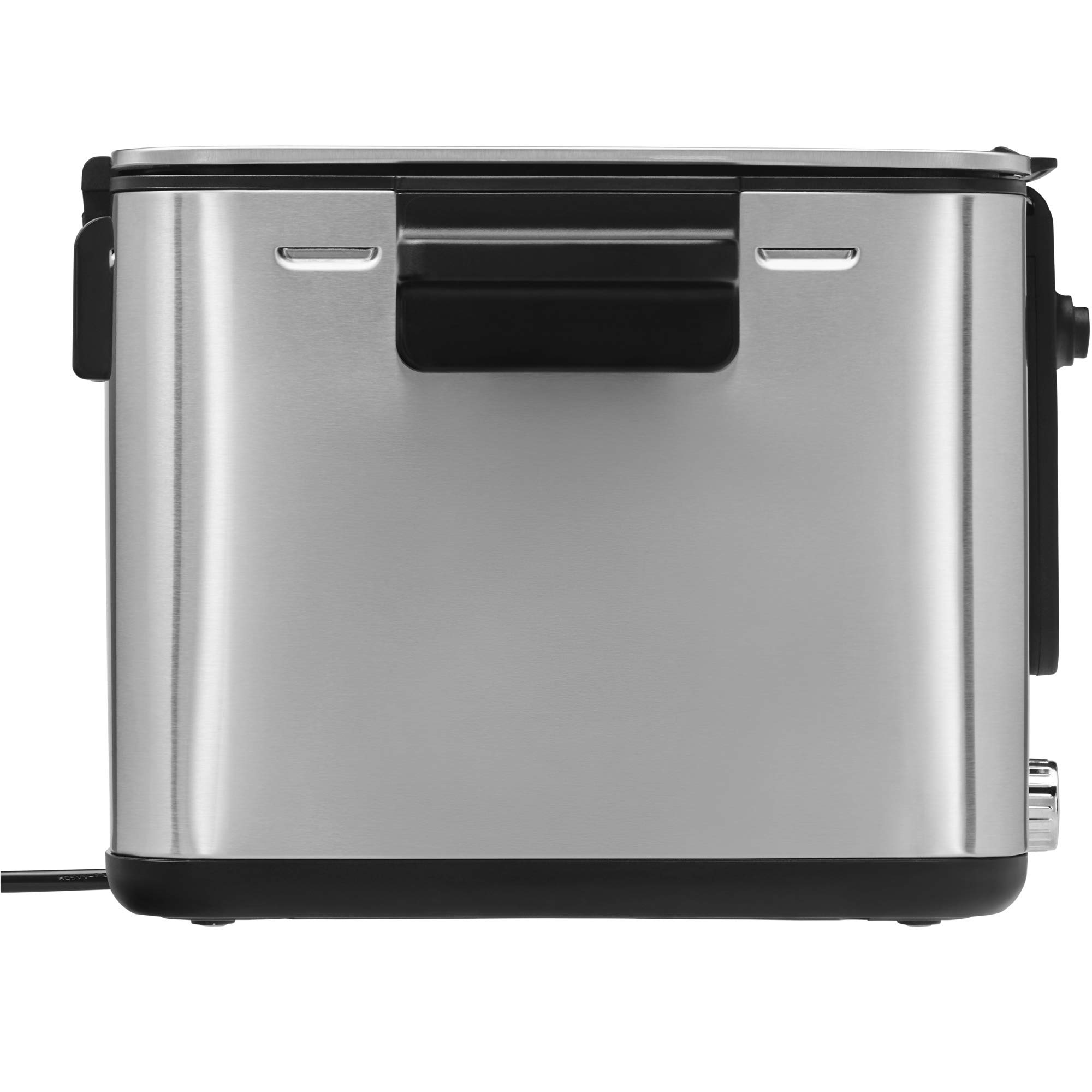 WMF Küchenminis mini frytkownica z tłuszczem/olejem, mini frytkownica z krajalnicą do ziemniaków, 1000 W, wyjmowany pojemnik na olej, na chrupiące frytki, stal nierdzewna matowa