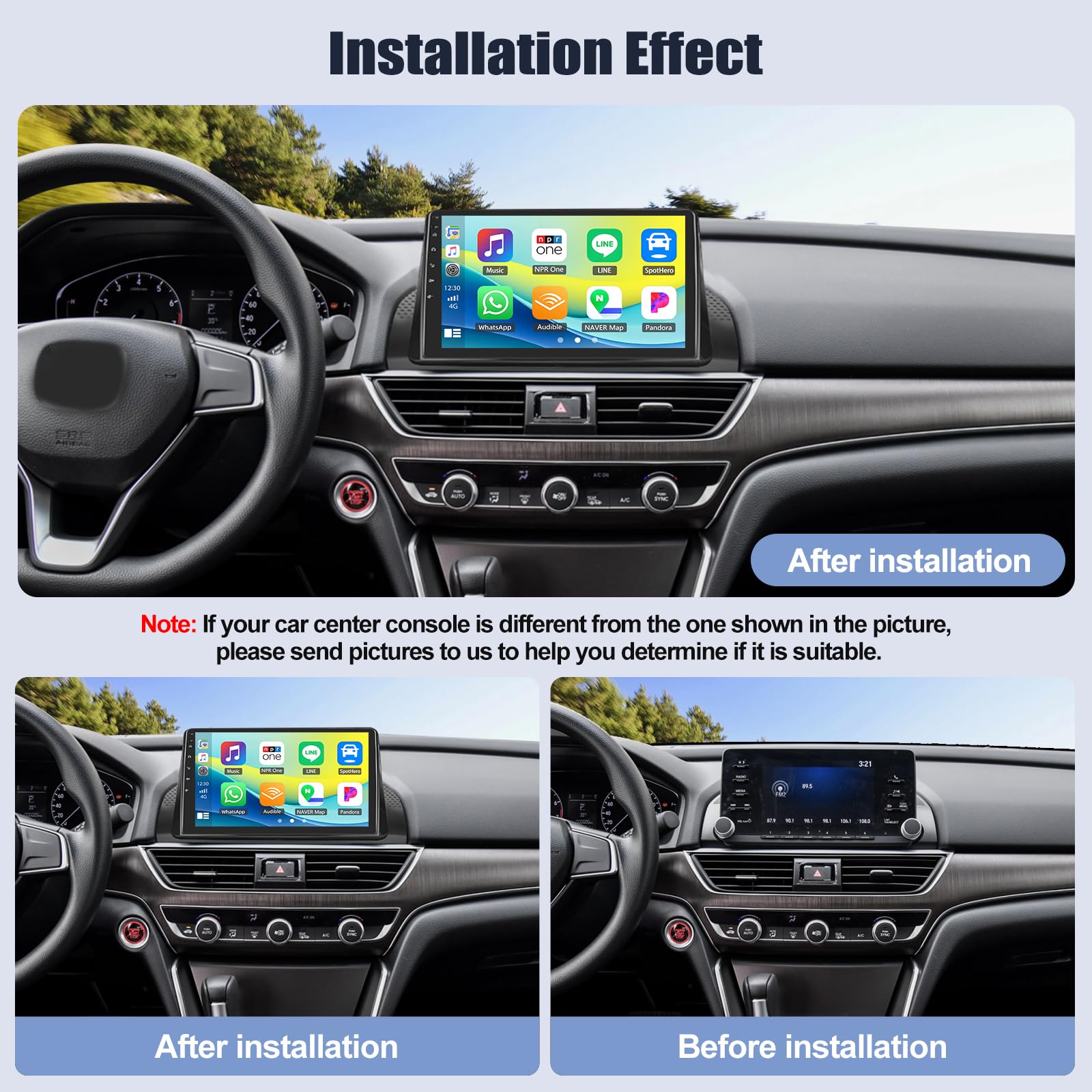 Amazon.com: SIXWIN Android Car Stereo for Honda Accord 10th 2018