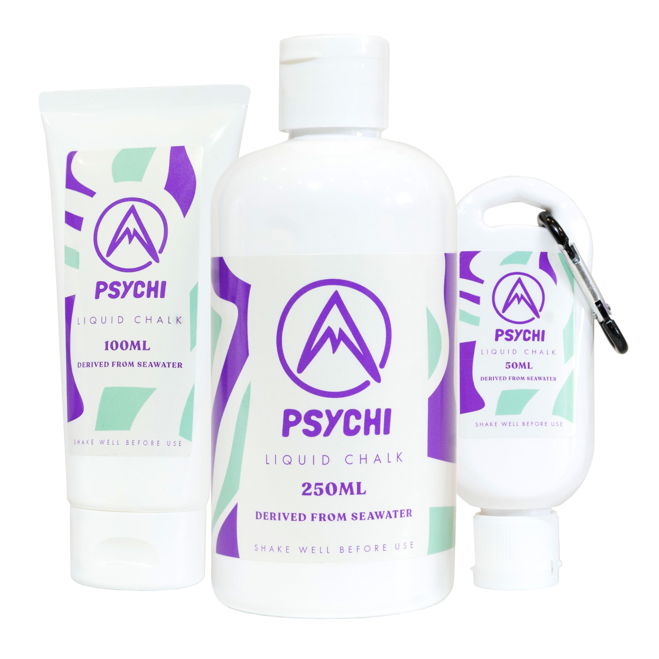 Psychi Liquid Chalk | Bouldering Rock Climbing Gym Weightlifting & Hybrid Fitness – Resin-Free, Fast-Drying Strong Grip | Responsibly Made from Seawater – Long Lasting, Clean Formula | UK Made (50ML)