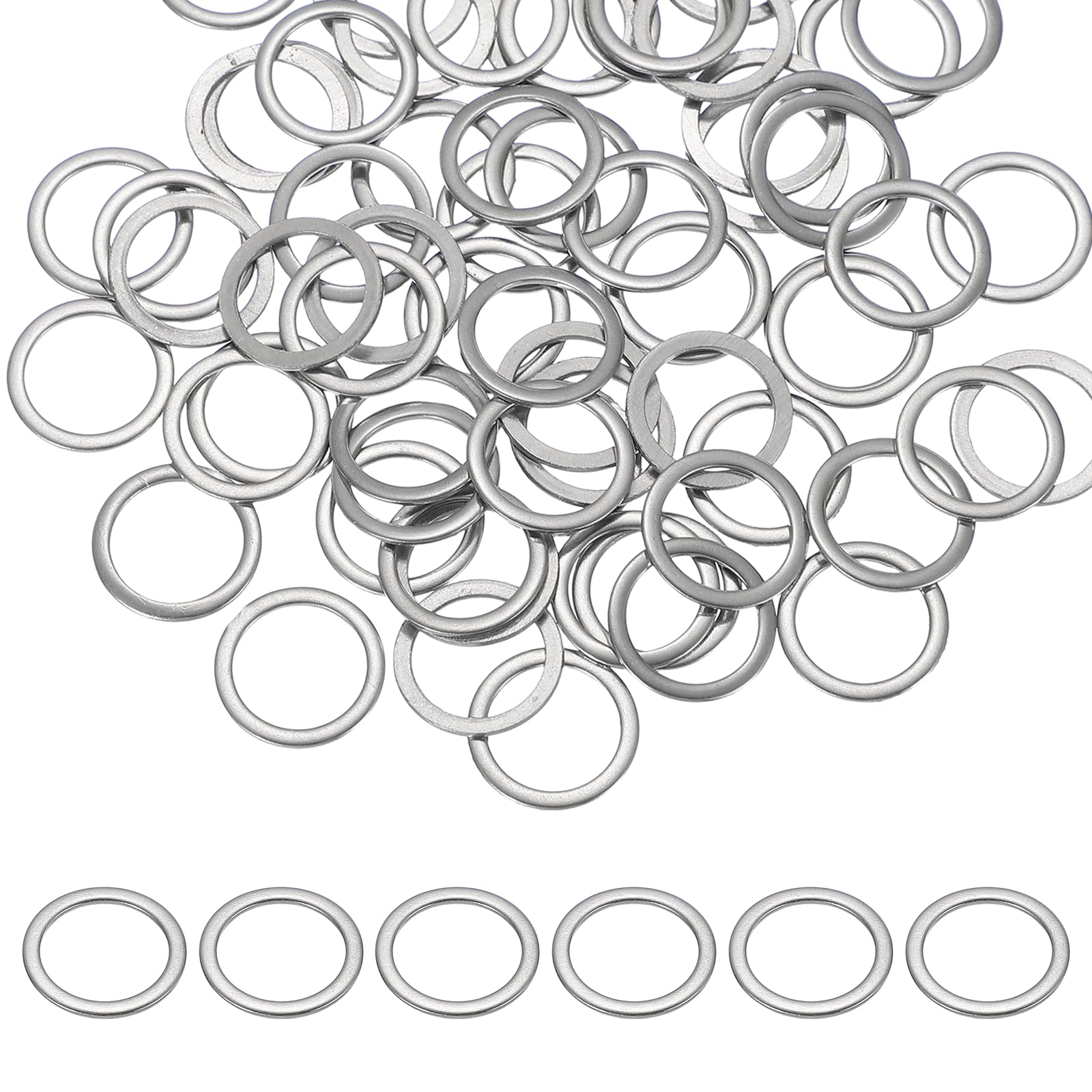 PATIKIL M12 x 16mm Metal Screw Washers Set, 66Pcs 304 Stainless Steel Flat Washers for Screws Bolts Factories Home Outdoor Projects