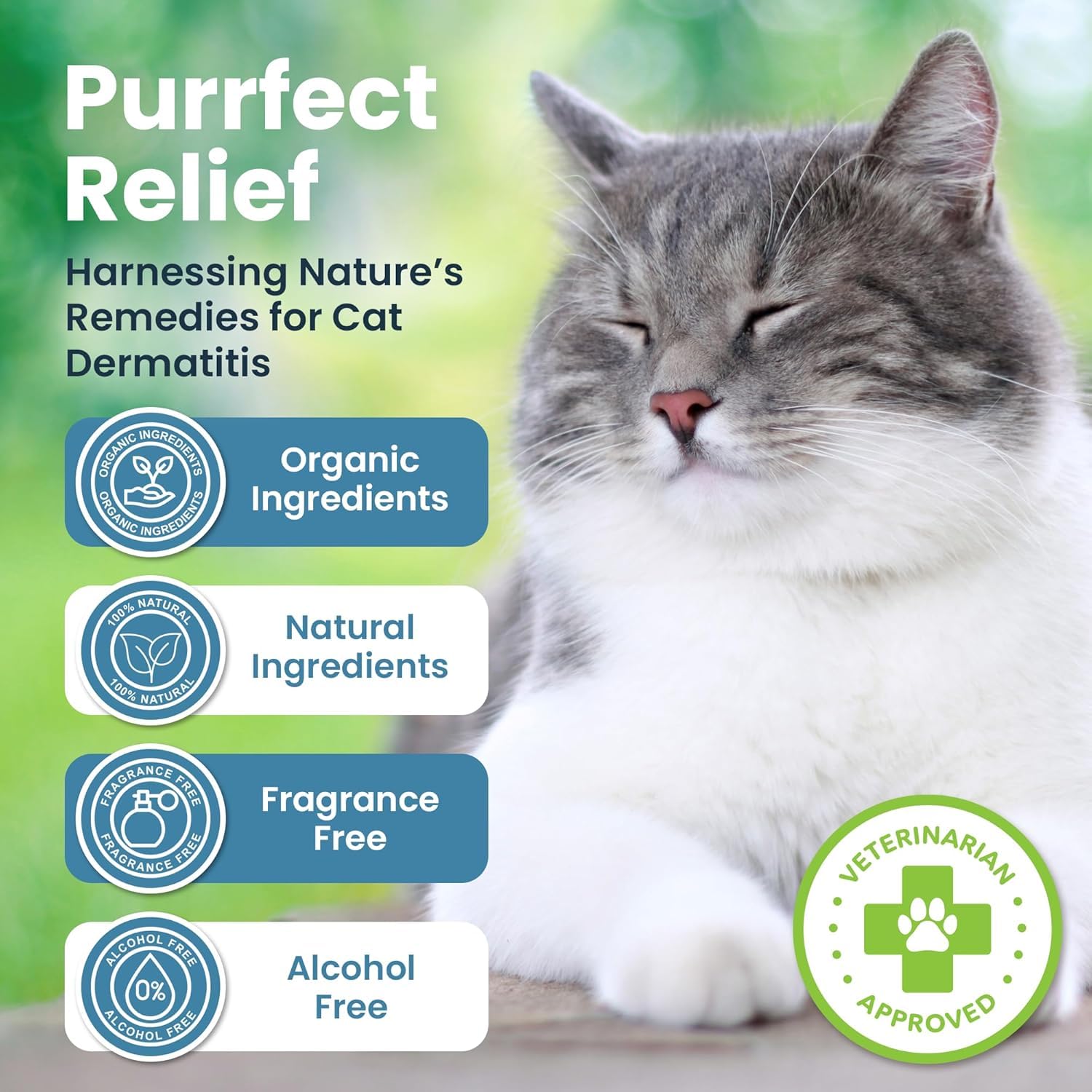 Cat Paw Balm Cat Cream 2 oz: Hot Spot Treatment for Cats Dermatitis, Mange Treatment, Cat Itchy Skin Relief for Dry Skin, Pet Wound Care, Natural Allergy Relief with Manuka Honey, Aloe Vera, Vitamin E - image 3