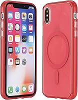 Vista 6 de Funda magnética translúcida para iPhone Xs Max con carga inalámbrica MagSafe anti-amarilla, antihuellas, a prueba de golpes, funda protectora