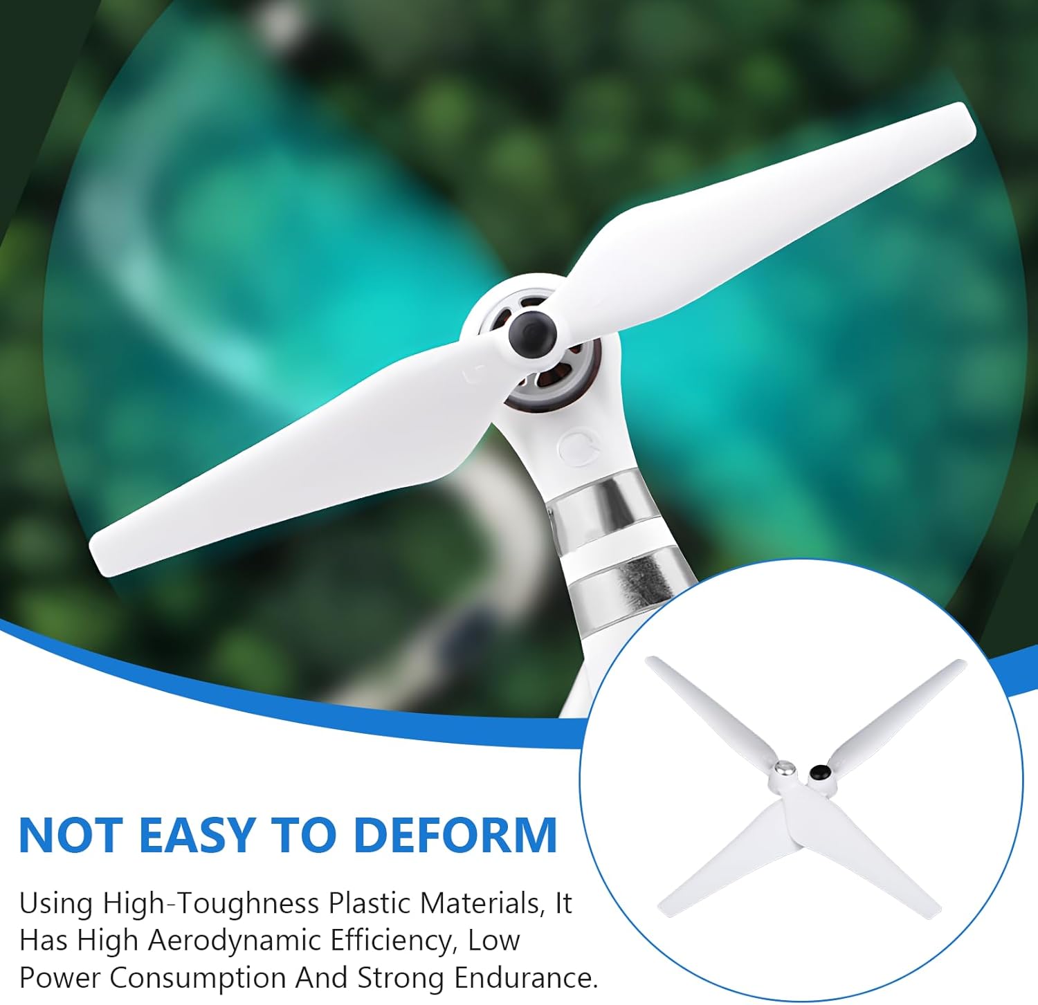 Tbest for DJI Phantom 3 Propellers,8Pcs/Set CW CCW Self Locking Propeller Quadcopter Blade 9450 Low Noise Propellers Replacement Part for 1/2/3/3PRO Standard Drone Blades,Drone Accessories