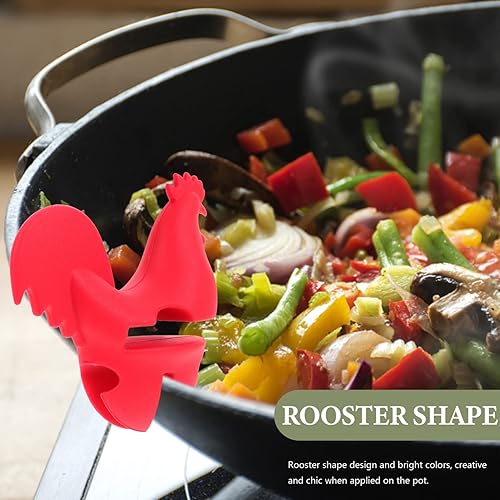 Miniatura 9 de BESTonZON Soporte para cucharas de silicona con clip para utensilios de cocina soporte para cucharas de cocina soporte antideslizante soporte para