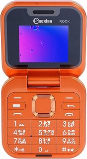 Snexian All-New Rock X Flip Dual Sim |Keypad Mobile with 1.8" Display |Flip|Fold|Call & SMS Indicator|Attractive Design |B... Price In India