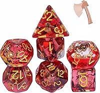 Vista 14 de UDIXI Juego de 7 dados poliédricos DND D&D, RPG D y D con bolsa de almacenamiento para juegos de rol y otros juegos de mesa (Aarakocra)