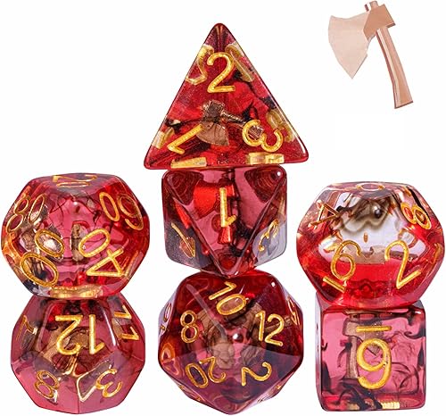 Miniatura 47 de UDIXI - Juego de dados poliédricos DND; juego de dados para Dungeons & Dragons, dados de calavera para DND, RPG, MTG y otros juegos de mesa