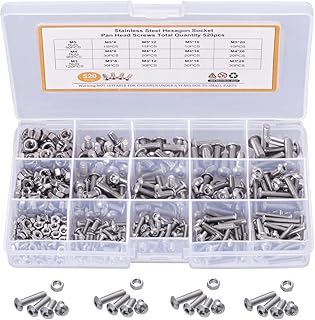 520PCS Metric Screw Assortment Kit, Metric Bo...,