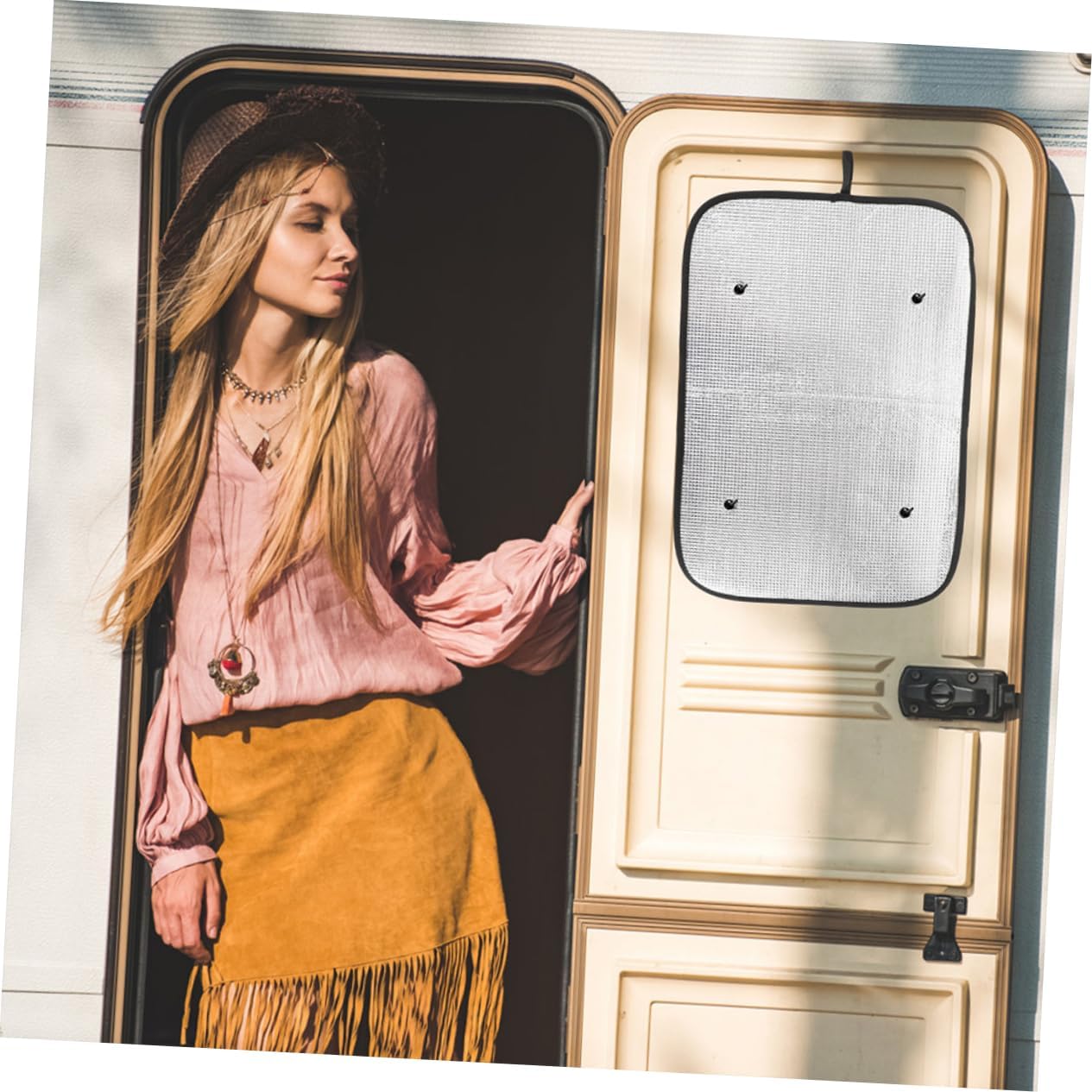 4pcs Rv Window Shades Camper Skylight Cover Blackout Shades for Windows Rv Blinds