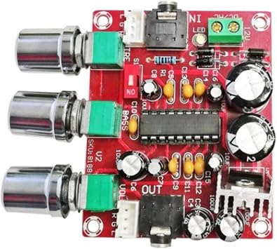 XH-M151 Digital Audio Processor Preamp Tone Board, BBE Sound Enhancement with Bass Treble Control, 12V Compact Module for DIY Projects