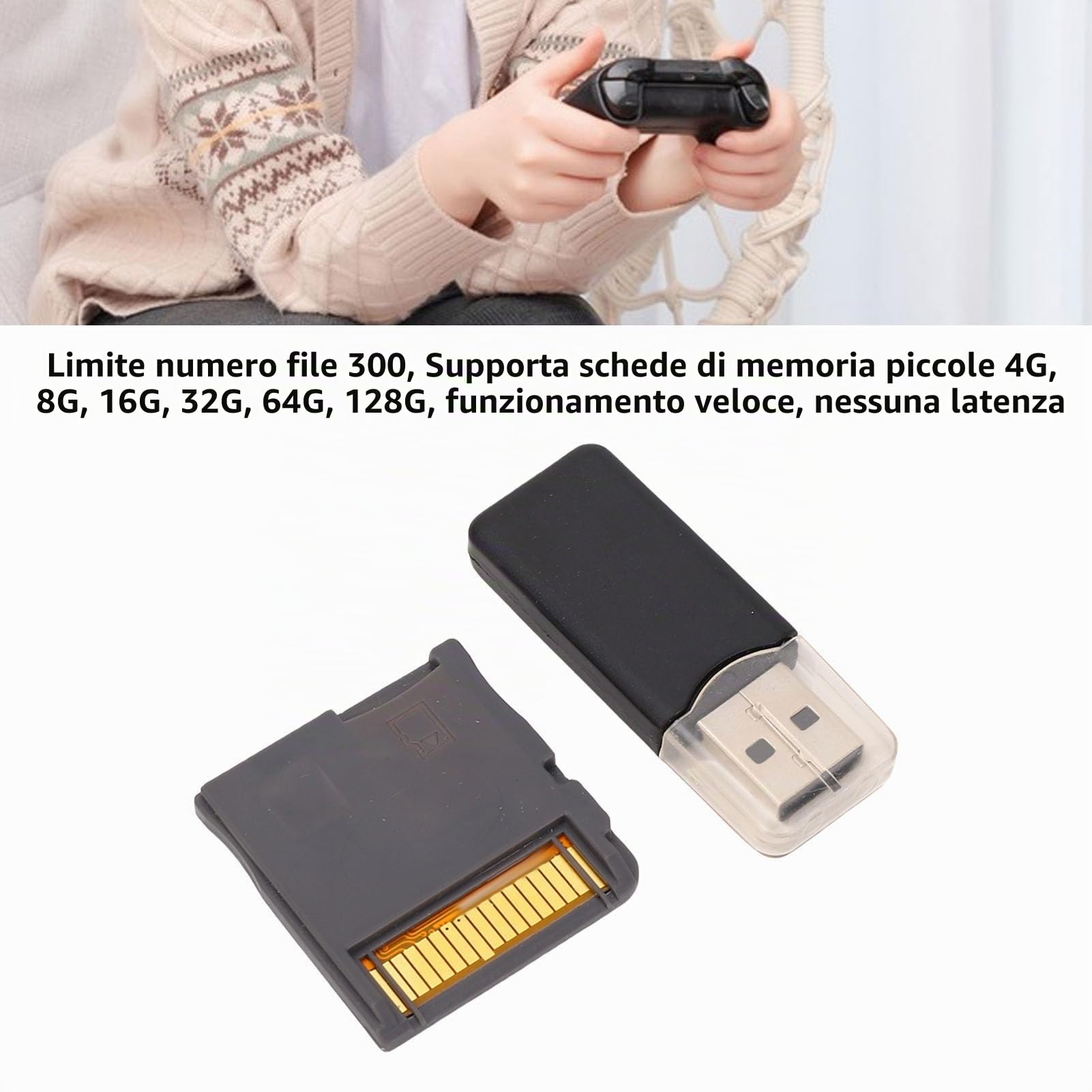 Ejoyous Scheda di Memoria per Videogiochi R4 2025 Scheda Flash Chip ASIC con Lettore di Schede per NDS, NDSL, NDSI, NDSI XL, 2DS, 3DS, 3DS Nuovo 2DS XL (SILVER)