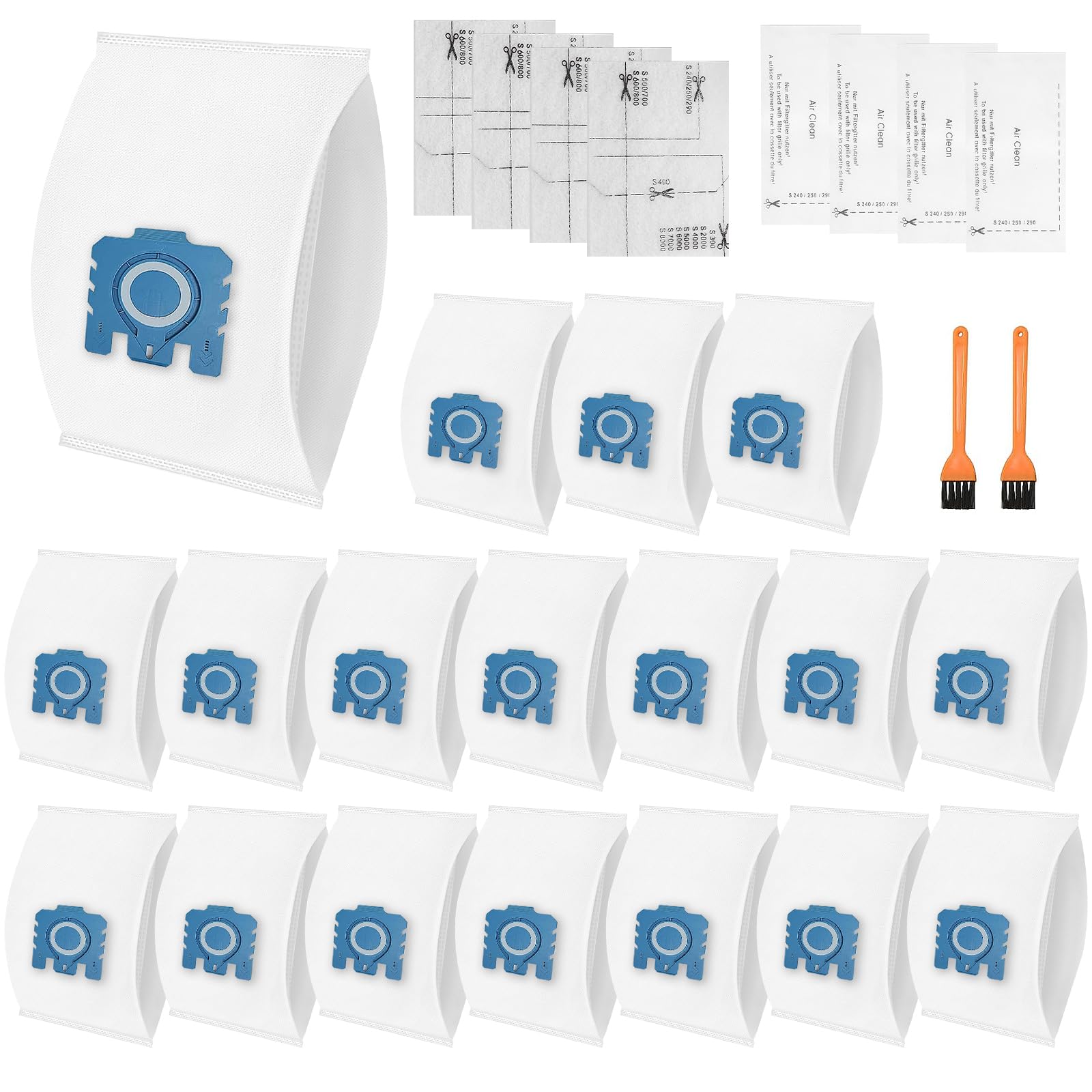 GAOHAN 18 Pack Vacuum Cleaner Filter Bags,Compatible with Miele Hoover Bags