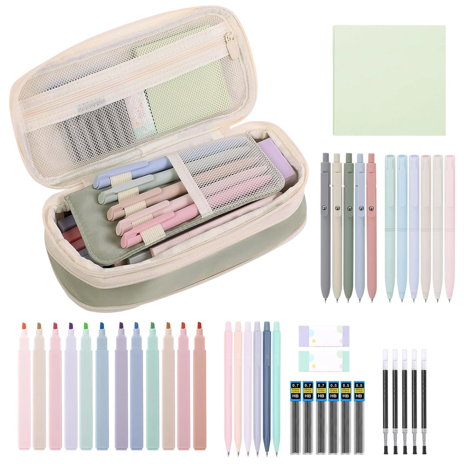 Fournitures scolaires pour filles, cadeau d'anniversaire mignon avec trousse et carnet