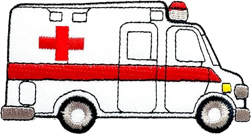 TH Ambulancia Car Rescue Emergencia Paramédico Lindo Logotipo de Dibujos Animados 1 Parches Coser Hierro en Bordado Apliques Insignia Parche Parche