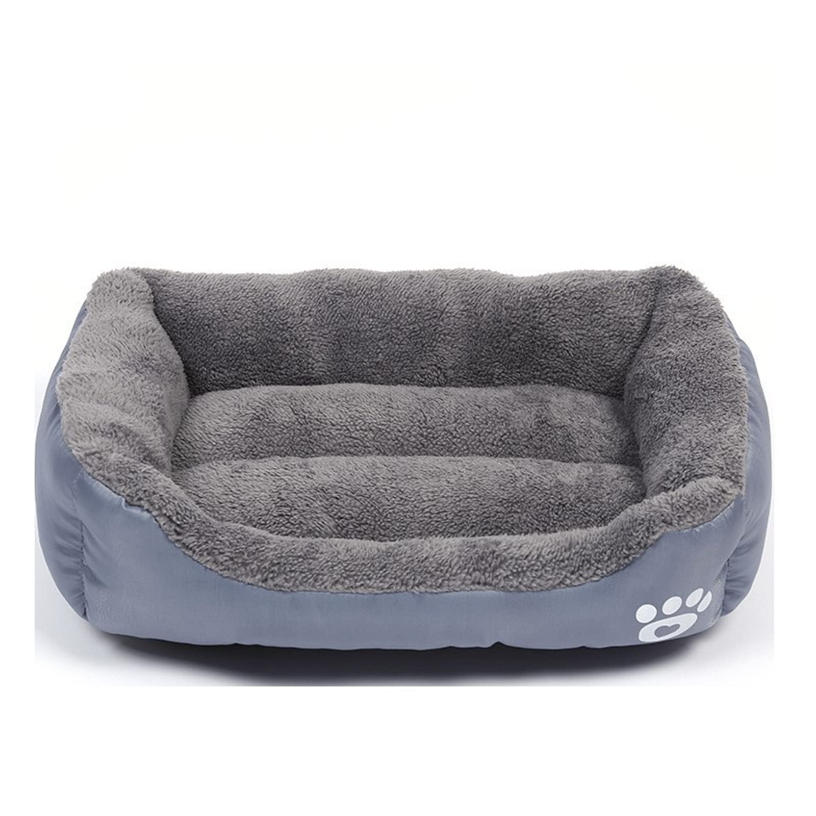 Cicilin Camas rectangulares para perros pequeños, medianos y grandes, cama lavable para mascotas, color gris, talla L