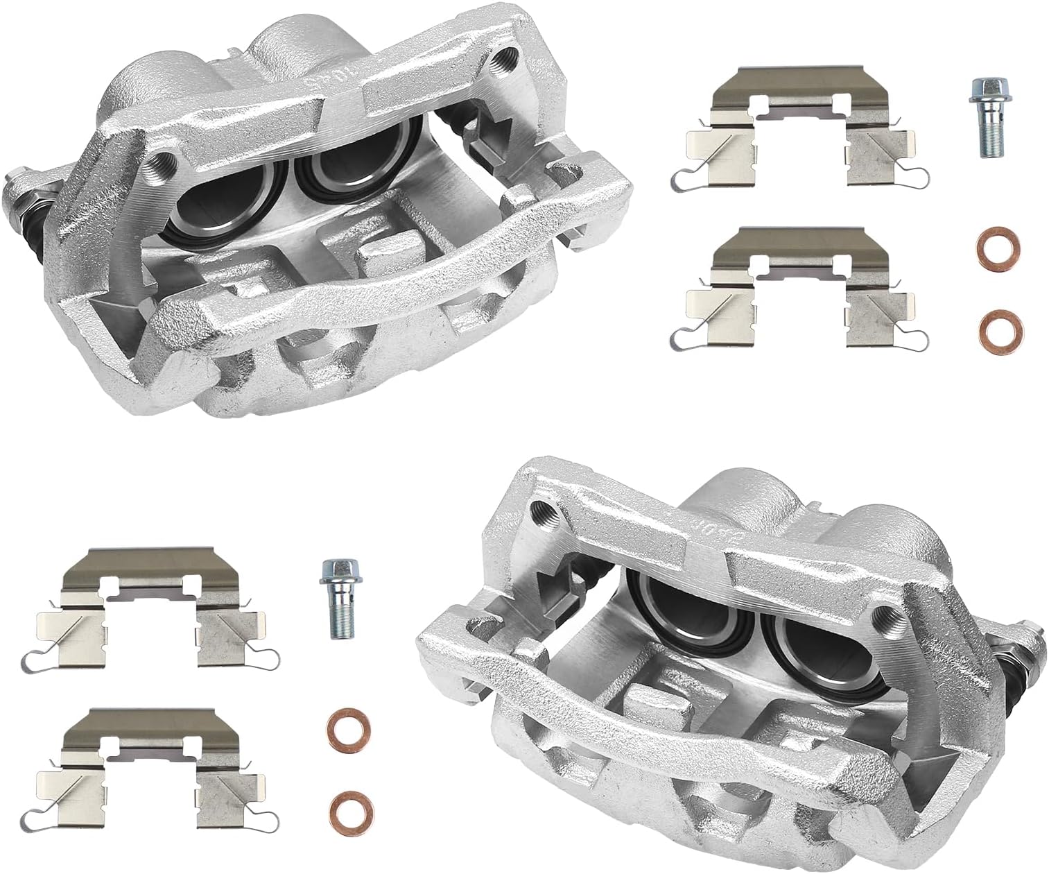 KUSATEC 19B2958 19B2959 Front Disc Brake Caliper w/Bracket Fit for Acura RDX 2007-2012; Honda Accord Crosstour 2010-2011/CR-V 2007-2016/Crosstour 2012-2015/Odyssey 2005-2010 Both Driver Passenger