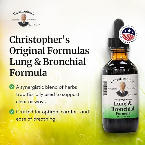 Miniatura 4 de Christopher's Original Formulas Suplemento bronquial Lung Plus, 2 onzas líquidas