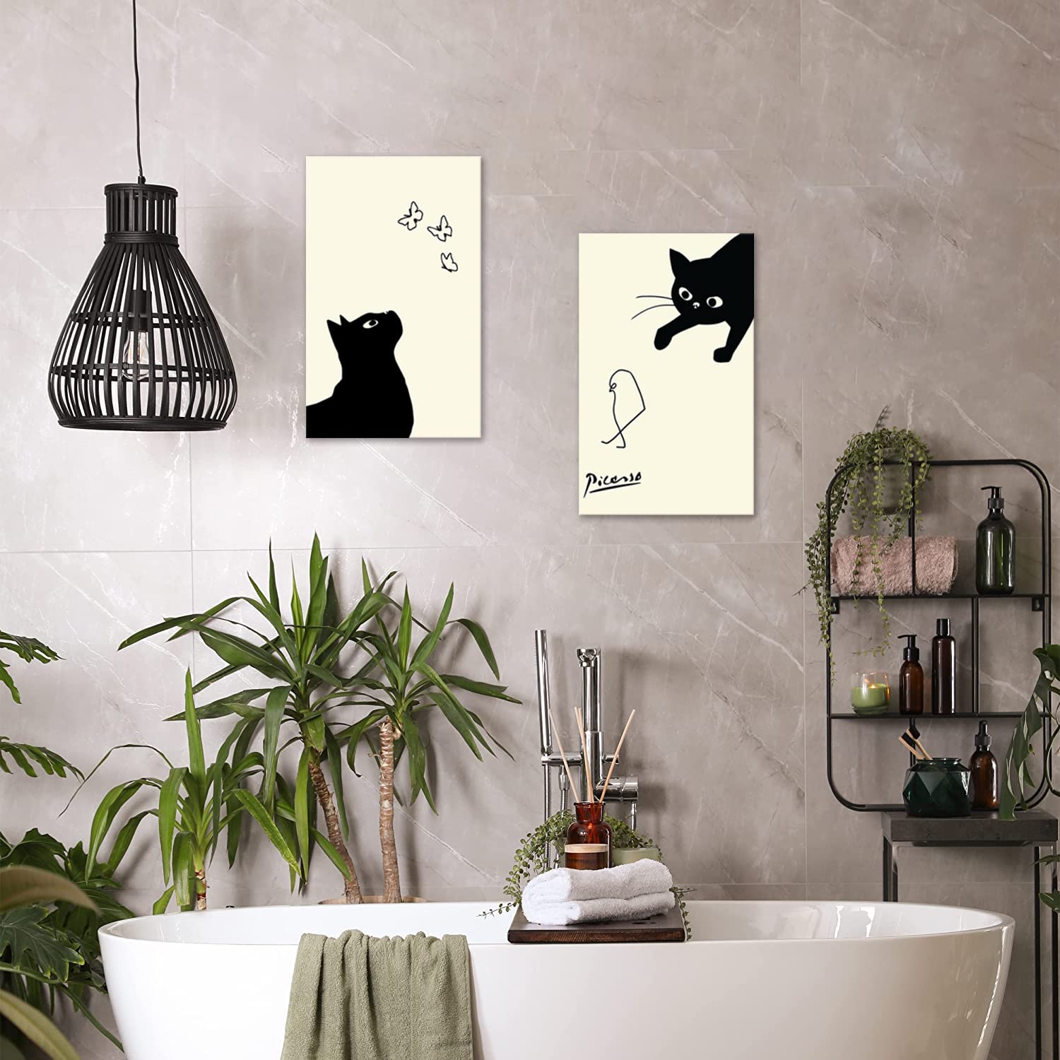 【在庫処分】2枚 ピカソ アートパネル 猫 絵画 壁飾り 開運 額付きポスター Amazon.co.jp: 2枚 ピカソ 猫 アートパネル 絵画 壁飾り 開運 額付き