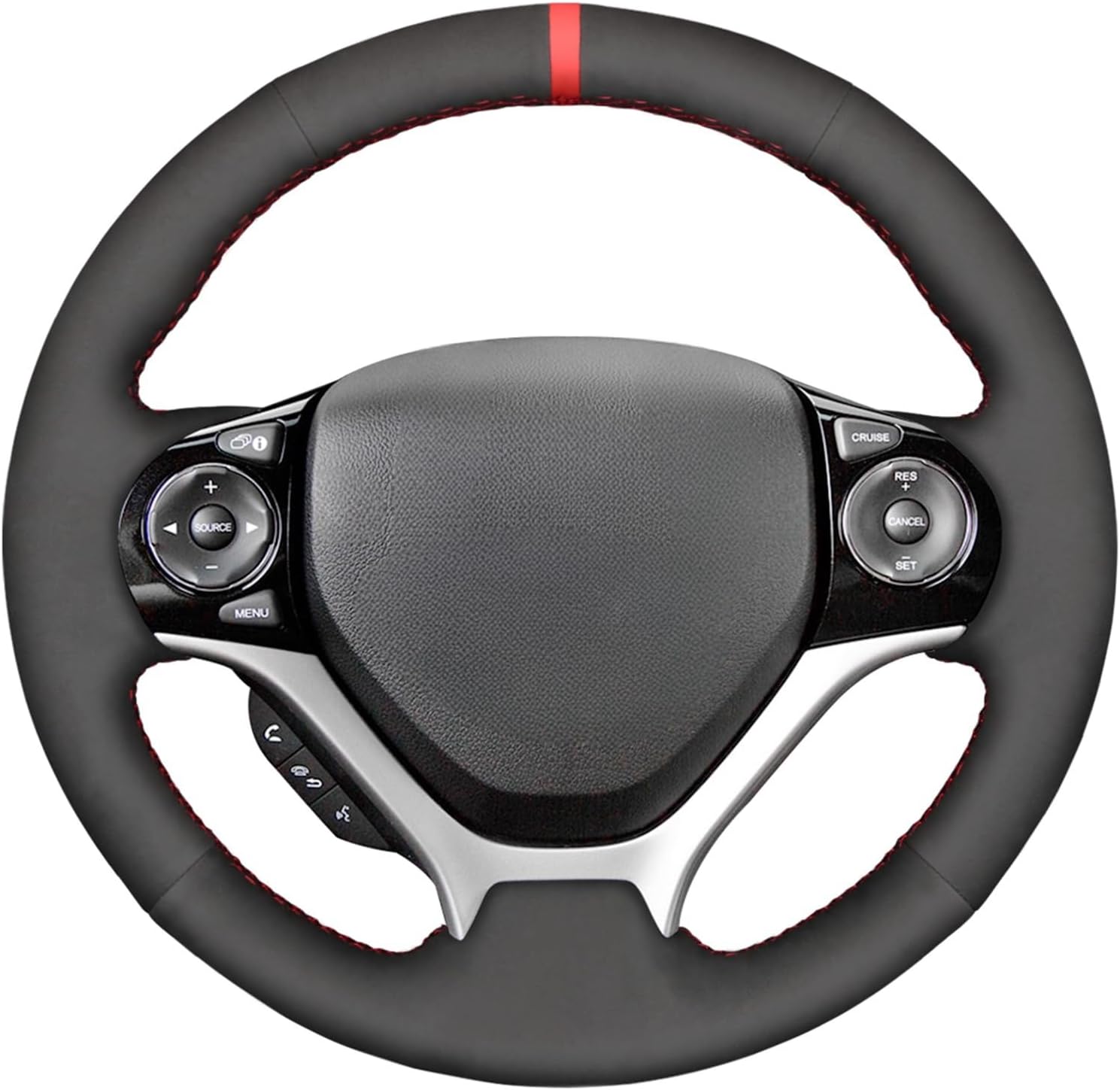 MEWANT Steering Wheel Cover for Honda Civic 9 2012 2013 2014 2015 / Steering Wheels Accessories for Honda Civic 9