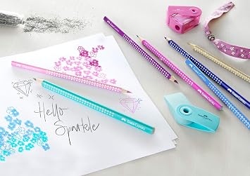 Faber-Castell Sparkle Colour Pencils - Tin of 12