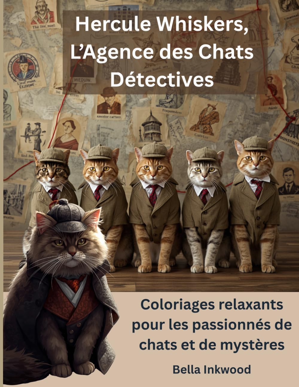 Hercule Whiskers, L'Agence des Chats Détectives: Coloriages relaxants pour les passionnés de chats et de mystères (Hercule Whiskers, le Chat Détective)