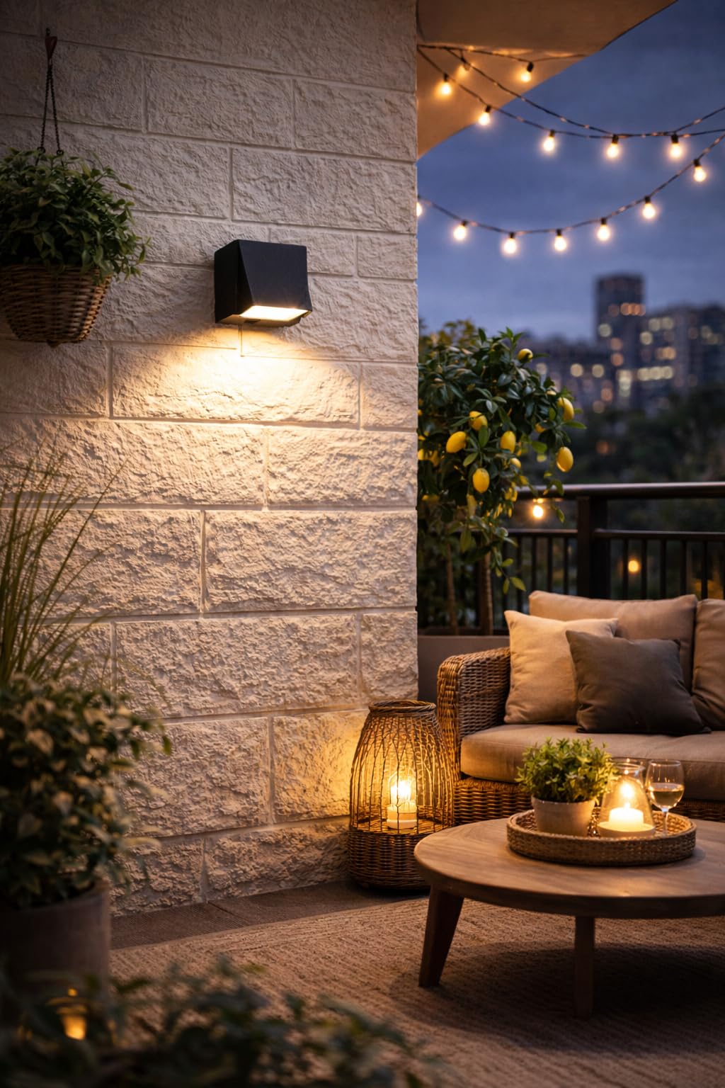 SEER 3-Watt Half K-Type Up Down Outdoor LED Wall Light with Aluminium IP65 Grade Waterproof Body Warm White, Pack of 1-image-0