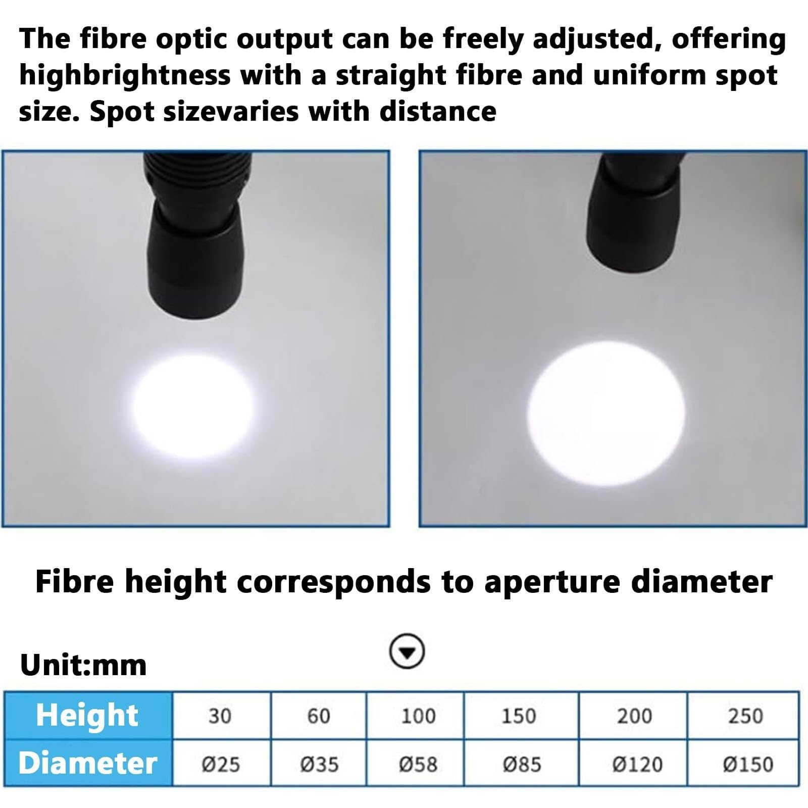Iluminador de microscopio de fibra óptica LED, fuente de luz ajustable de cuello de cisne doble, brillo de 6000 K para reparación de PCB y microscopios de zoom estéreo