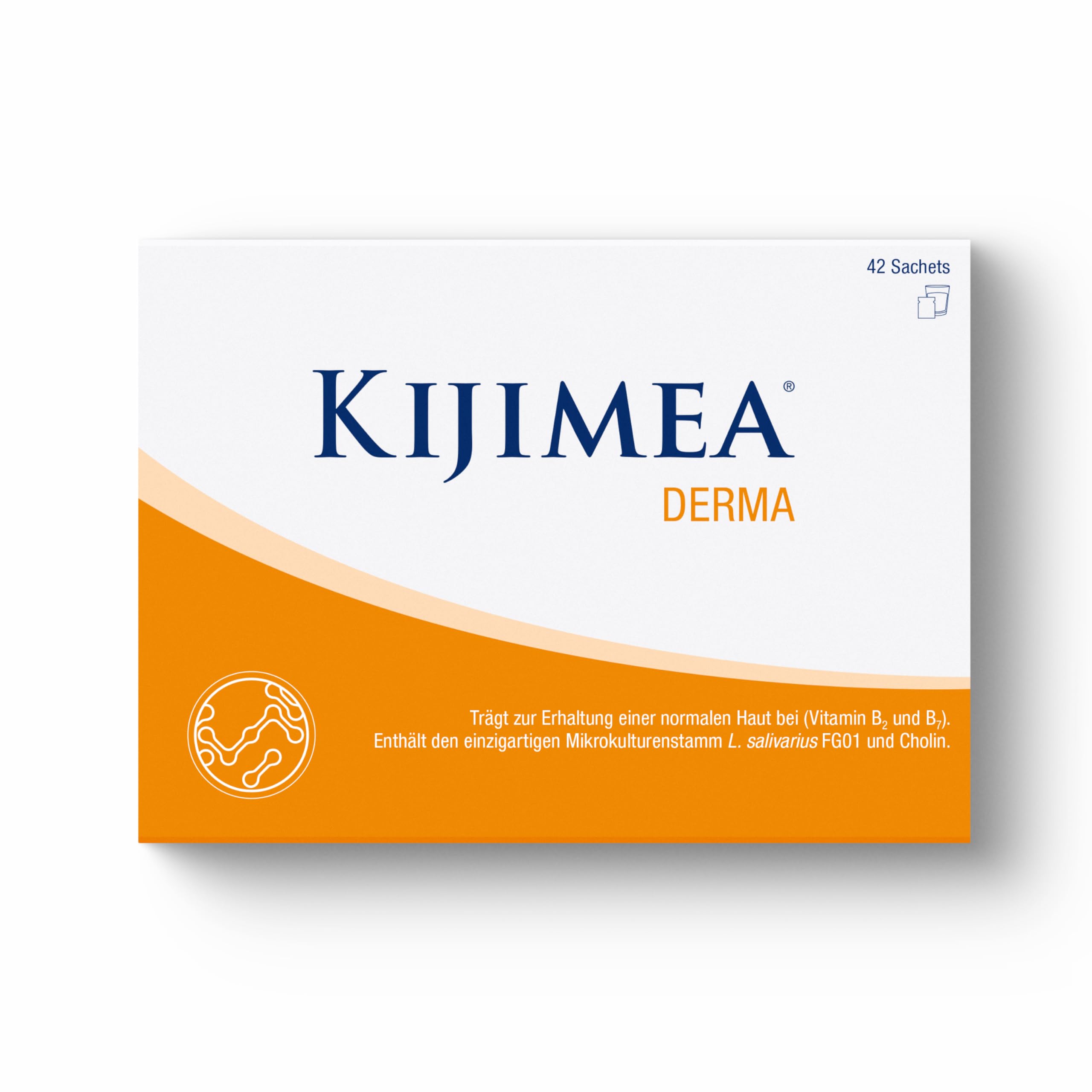 Kijimea Derma – Zur Unterstützung einer normalen Haut – vegan, glutenfrei, laktosefrei, 42 Sachets