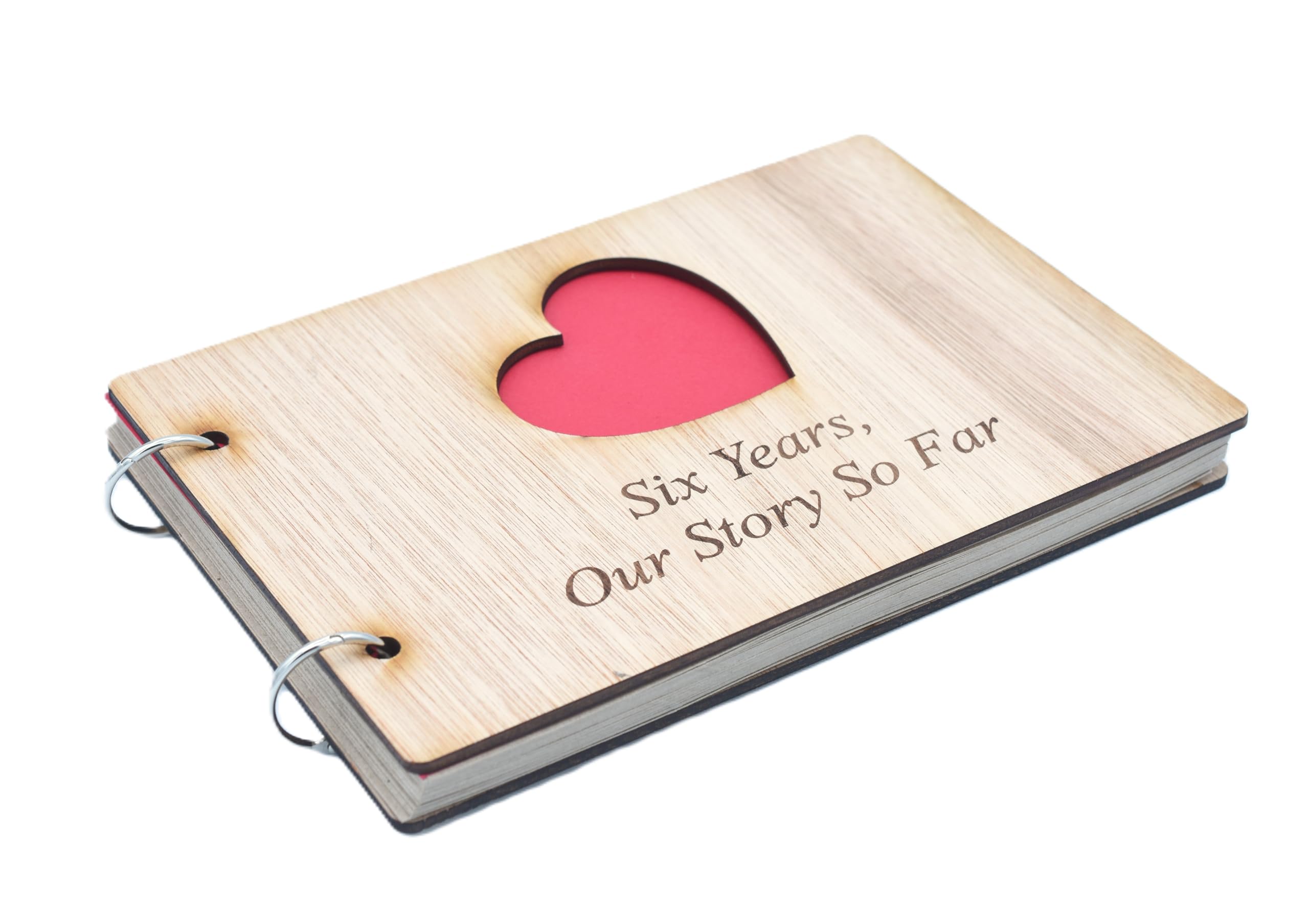 Pirantin Wood 6 Years Our Story So Far - Scrapbook, Photo Album Or Notebook Idea For 6Th Anniversary