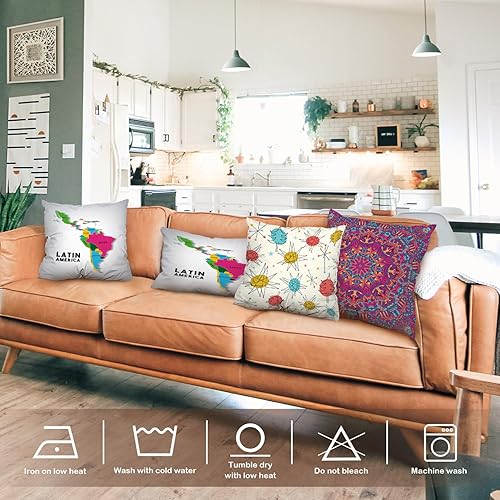 Miniatura 9 de BATMERRY - Fundas de almohada decorativas de 18 x 18pulgadas, diseño retro de Navidad con forma de libro de recortes de vacaciones de doble cara,