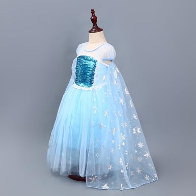 Amazon.com: Nisababy Frozen Vestido de princesa esponjoso para disfraz de  cumpleaños, Moderno / Equipada : Ropa, Zapatos y Joyería