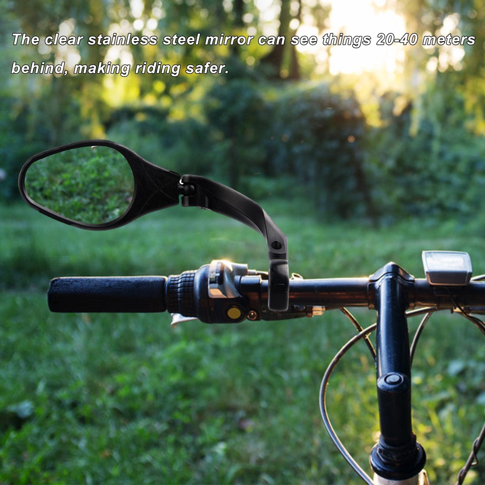 lusterko, lusterko, lusterko wsteczne roweru-kierownica HD lusterka wsteczne-kolarstwo lusterko wsteczne, obracanie o 360 ° regulowane, odporne na wstrząsy bezpieczne lusterko HD, akcesoria rowerowe d
