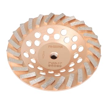 7 Inch Diamond Grinding Wheels, 24 Turbo Concrete Turbo Diamond Grinding Cup Wheels 5/8inch-11 Arbor