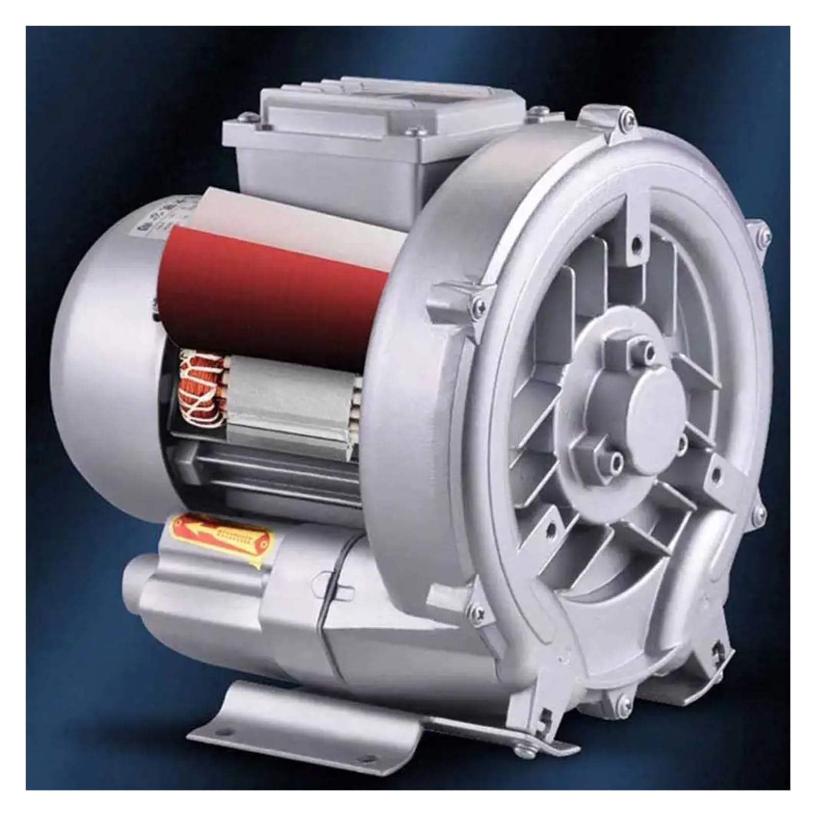 Soplador de vórtice Industrial 200 W, Bomba Aire Alta presión Bomba vacío centrífuga Ventilador succión Acuicultura Aireador Estanque Peces,Eficiencia Energética(180w)
