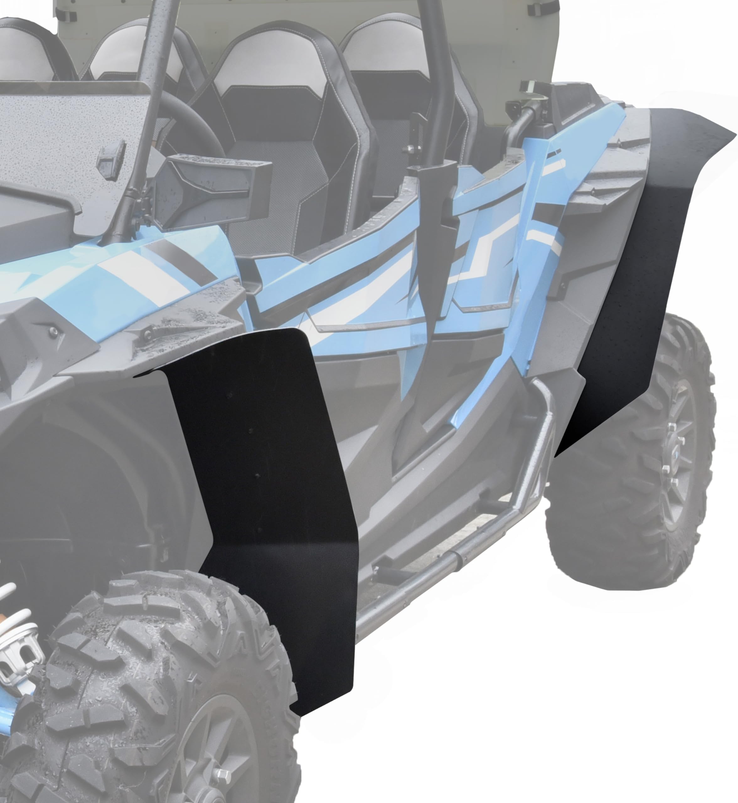 SAUTVS Front & Rear Mud Flaps Kit for RZR XP 1000/ Turbo, Splash Proof Extended Fender Flares Mud Guards for Polaris RZR XP 1000/XP 4 1000, RZR XP Turbo/RZR XP 4 Turbo Accessories 2014-2023 (4PCS)