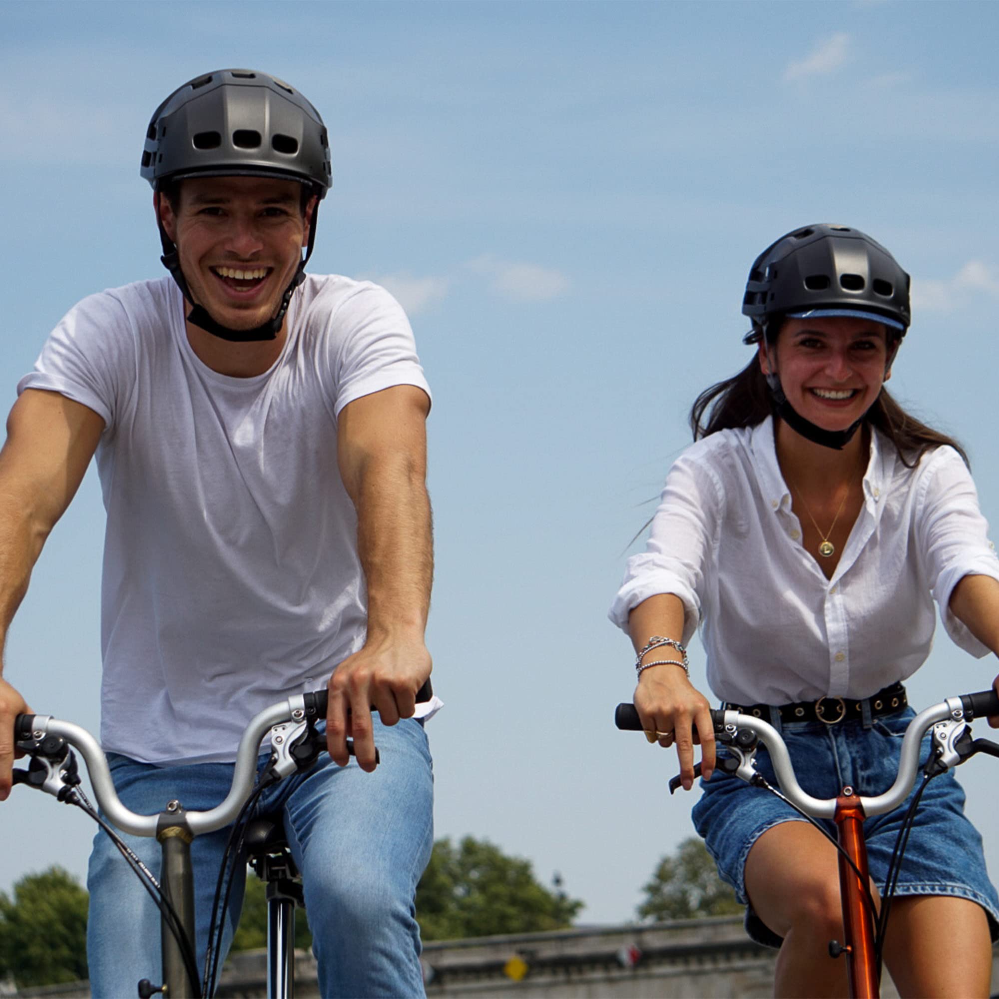 Overade Innovation - Casco pieghevole Plixi per bici, scooter, roller, certificato CE EN1078, protegge come un casco convenzionale, volume diviso in 3 misure