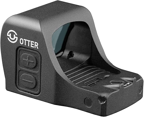 Miniatura 7 de ZULISY Otter Shake to Awake 3 MOA Micro Open Red Dot Sight, apto para RMSc507K Footprint Pistol Mount, 0.039x0.827 in EDC Tactical Mini Reflex