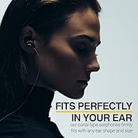 Vista 7 de OEM Earbuds Stereo Headphones for Samsung Galaxy S10 S10e Plus A31 A71 Cable - Designed by AKG - with Microphone and Volume Buttons (Black)