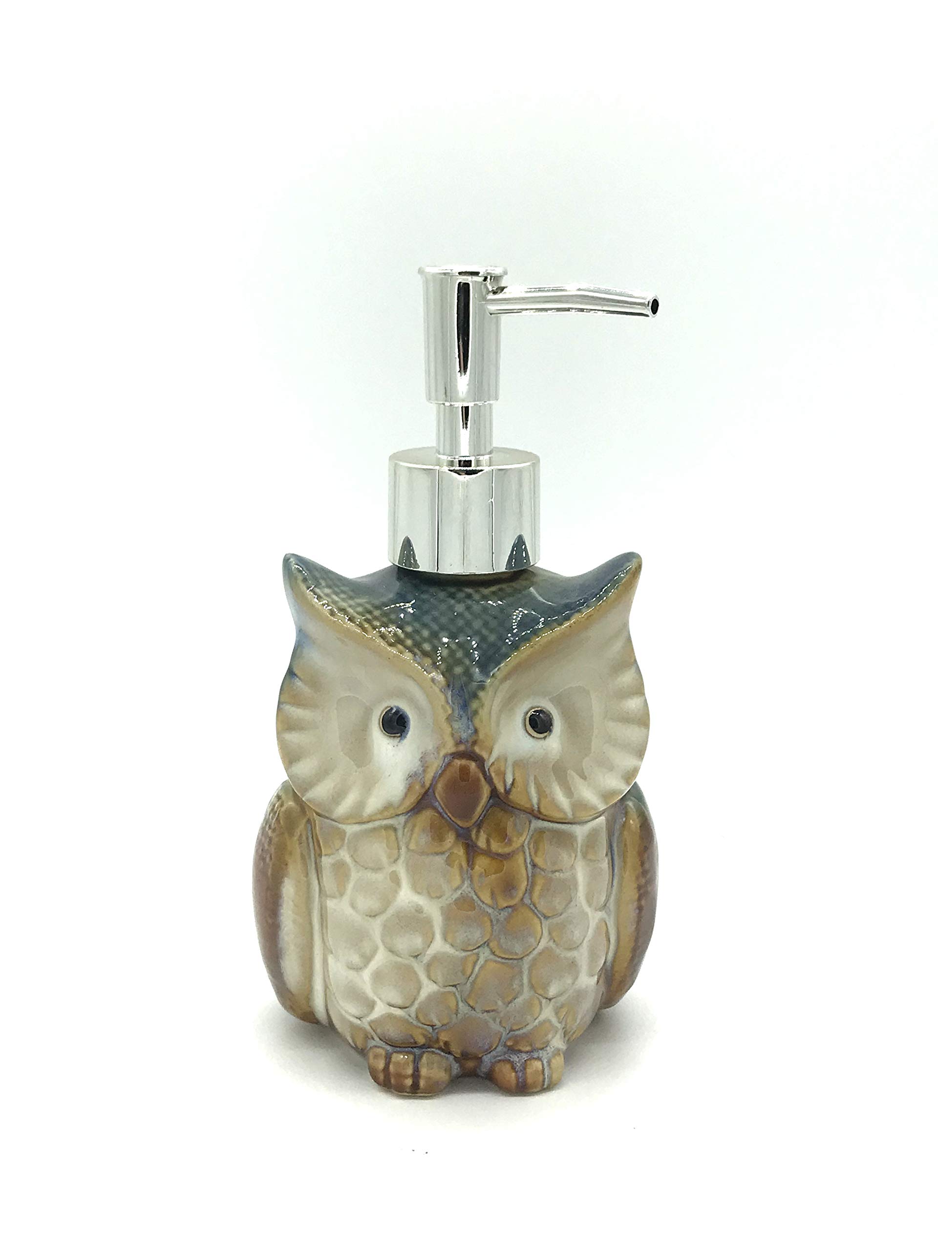 Midwood Ceramic Owl Countertop Soap Dispenser